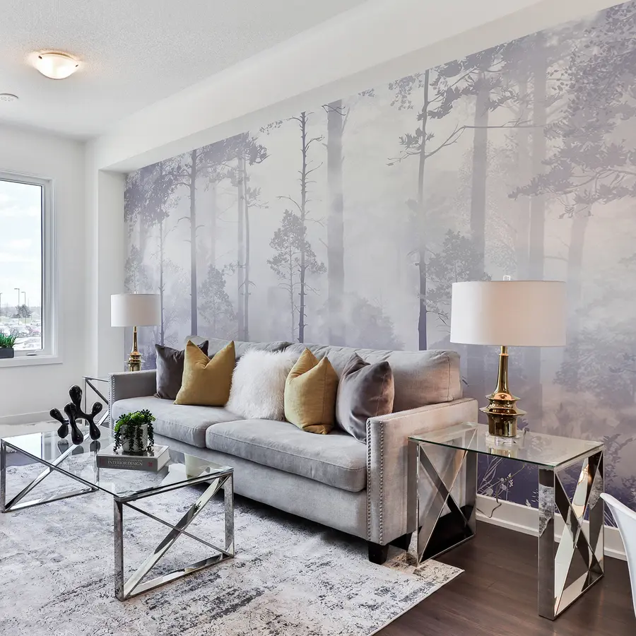 Carta da parati Foresta Nebbiosa La foresta nella nebbia n. u94439v4