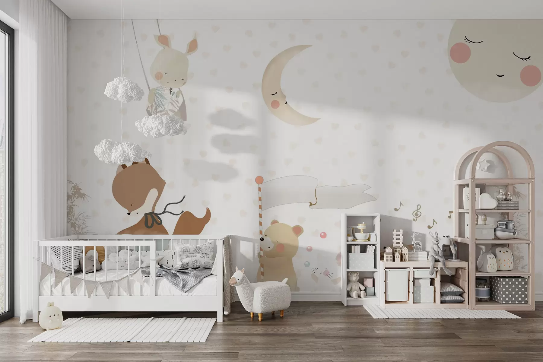 carta da parati Carta da parati con simpatici animali nr. u99000