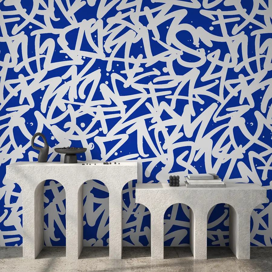 carta da parati Emozioni dei graffiti: blu nr. u99087v2