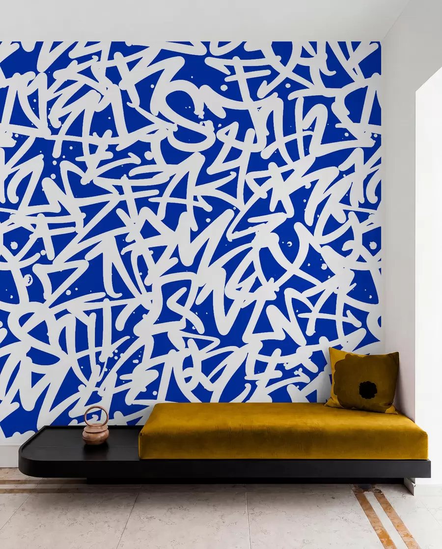 carta da parati Emozioni dei graffiti: blu nr. u99087v2