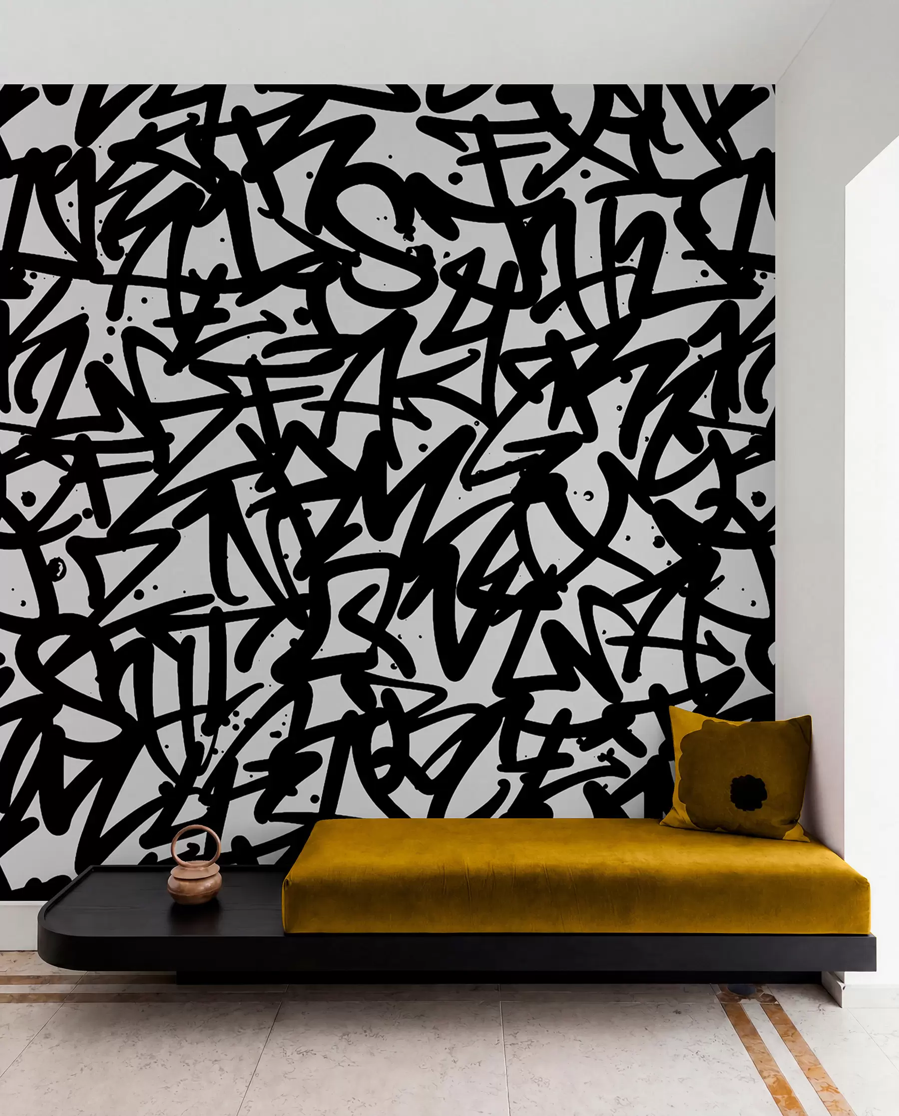 carta da parati Emozioni dei graffiti: nero nr. u99087v3