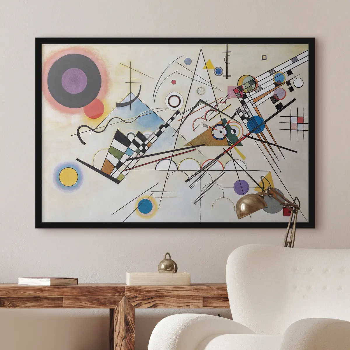 Poster Forme e colori astratti si scontrano in modo dinamico f01030