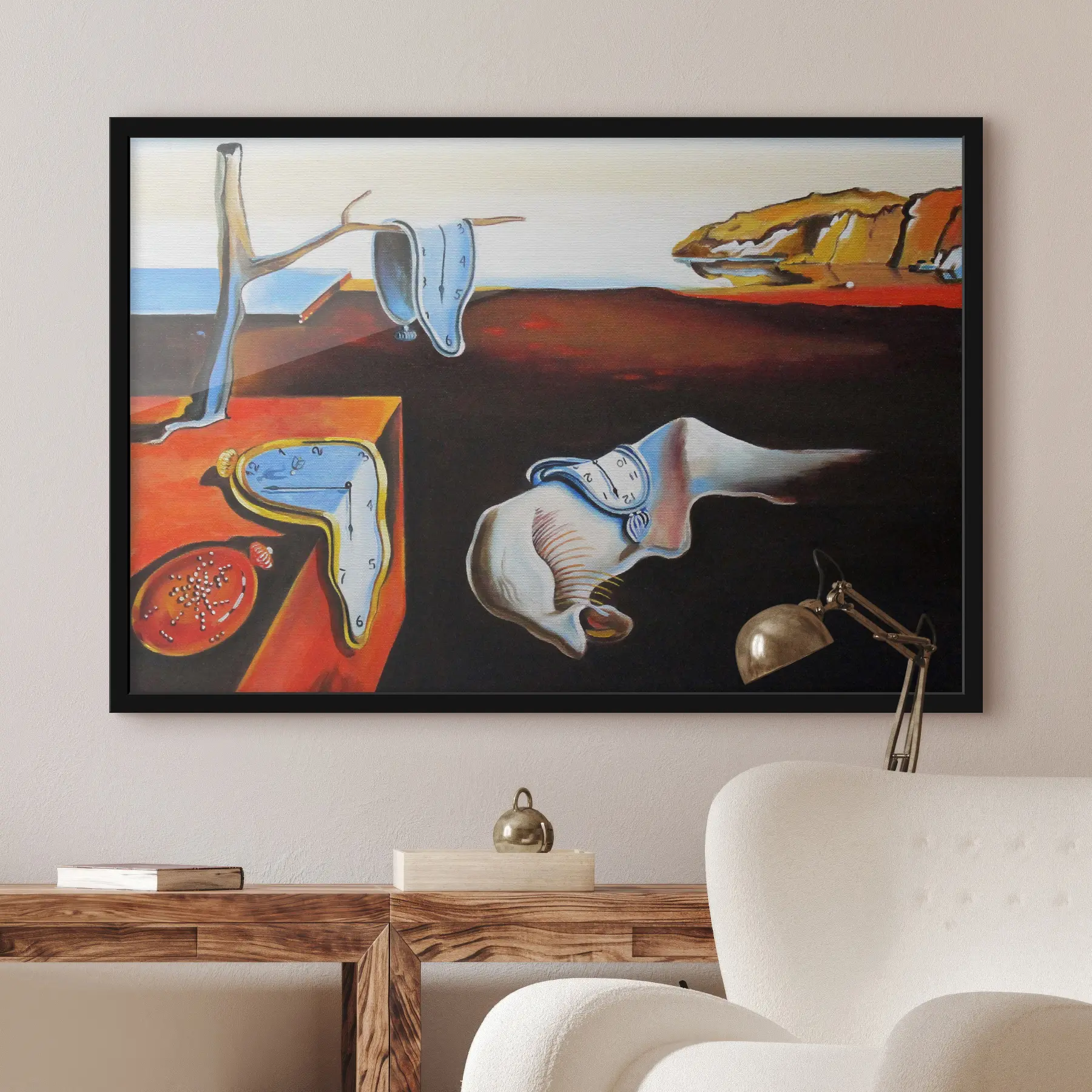 carta da parati Paesaggio surreale di pezzi di tempo che si sciolgono nr. f16070