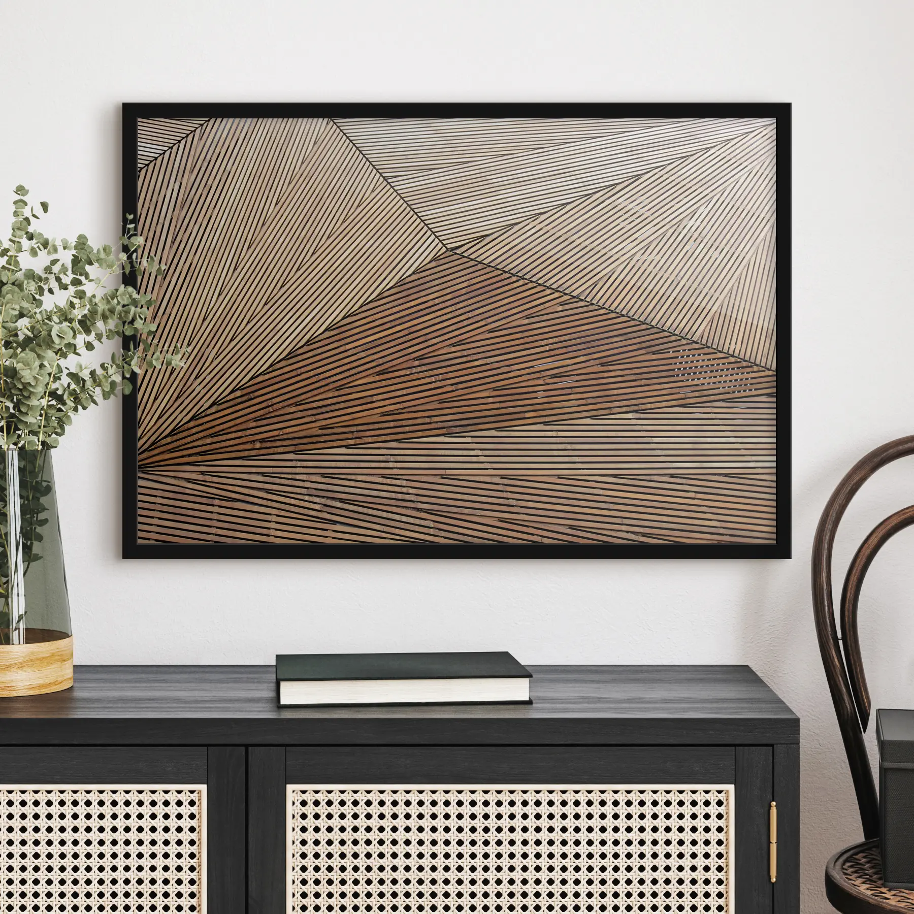 carta da parati Modelli geometrici in materiali naturali nr. f32750