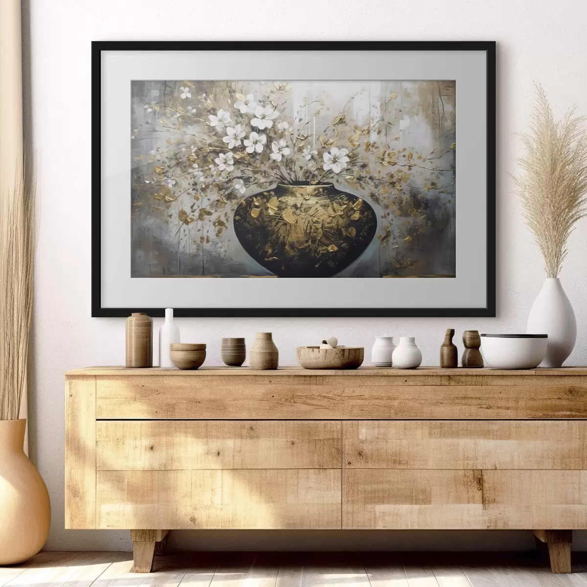 Poster Bouquet in un vaso scuro f35377
