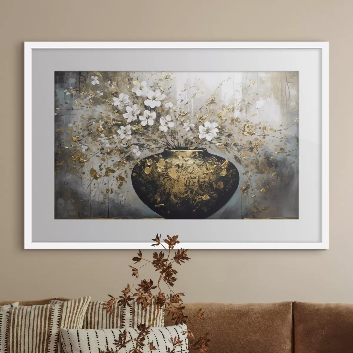 Poster Bouquet in un vaso scuro f35377