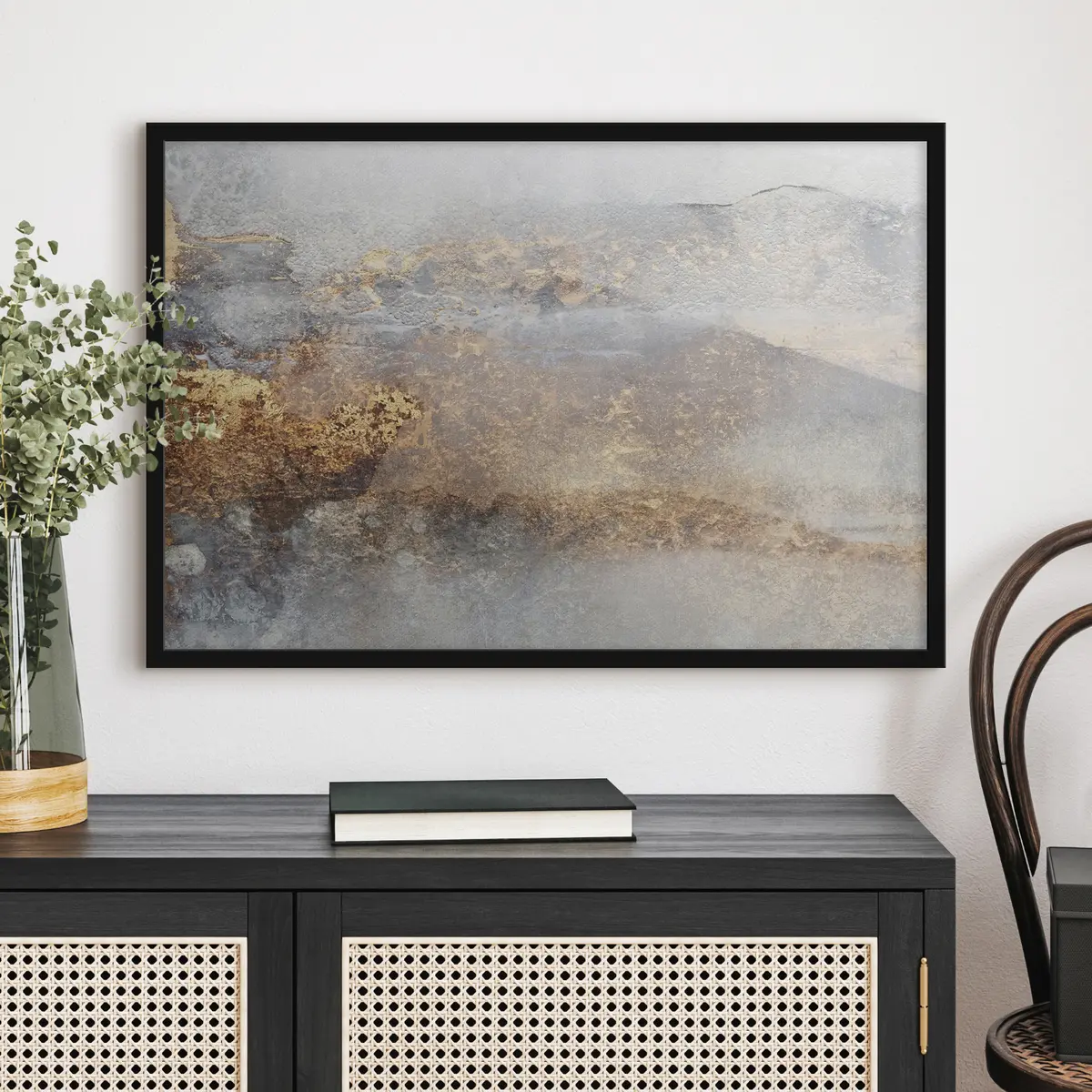 Poster Texture grigia della pietra f35845