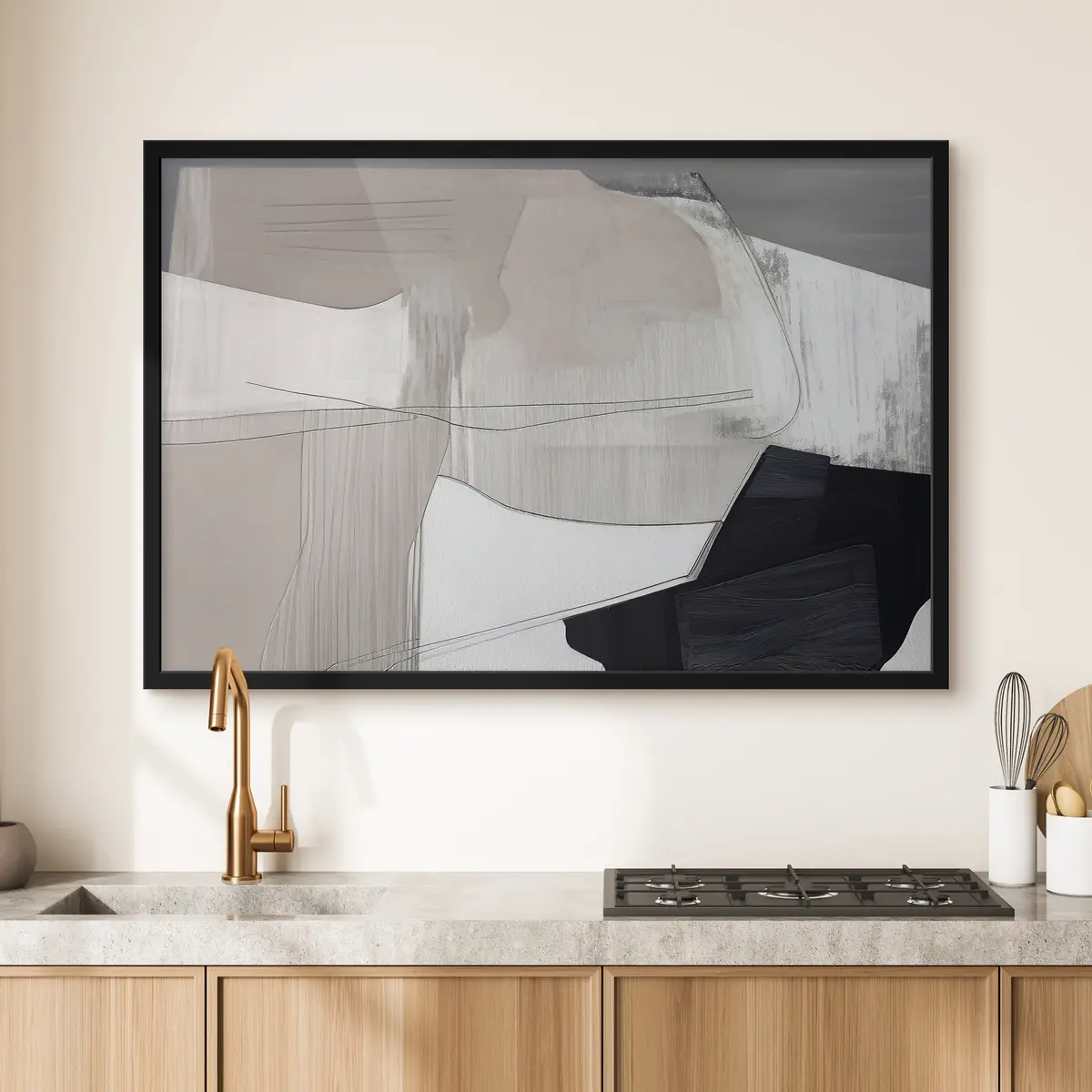 Poster Forme astratte in toni tenui f36039