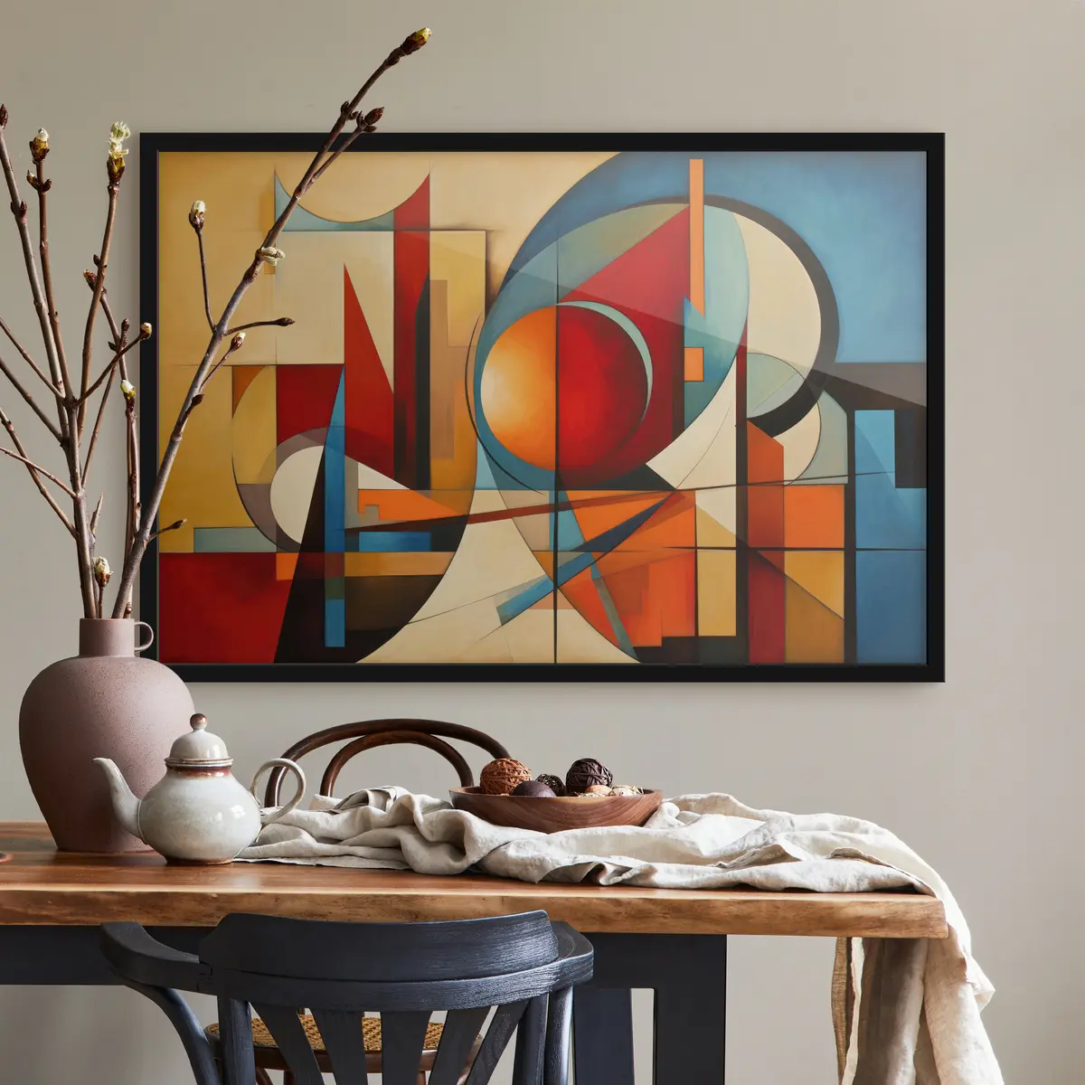 Poster Composizione geometrica astratta e colorata f36302