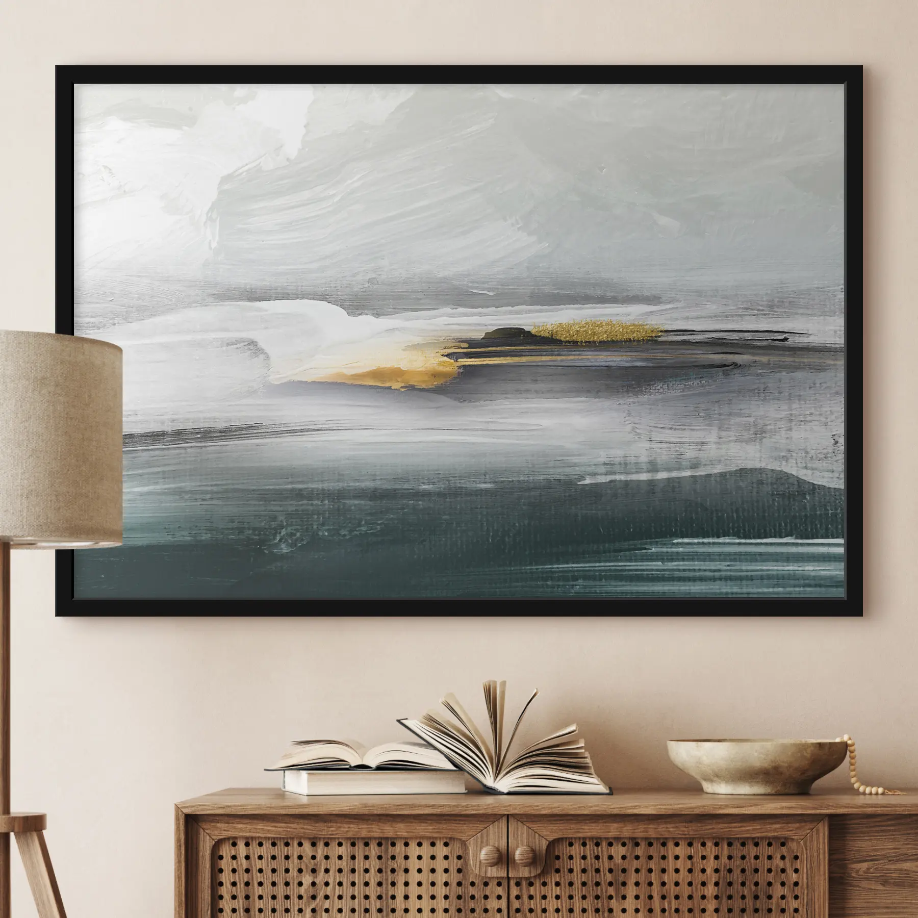 carta da parati Elegante paesaggio astratto dalle tonalità tenui nr. f36303