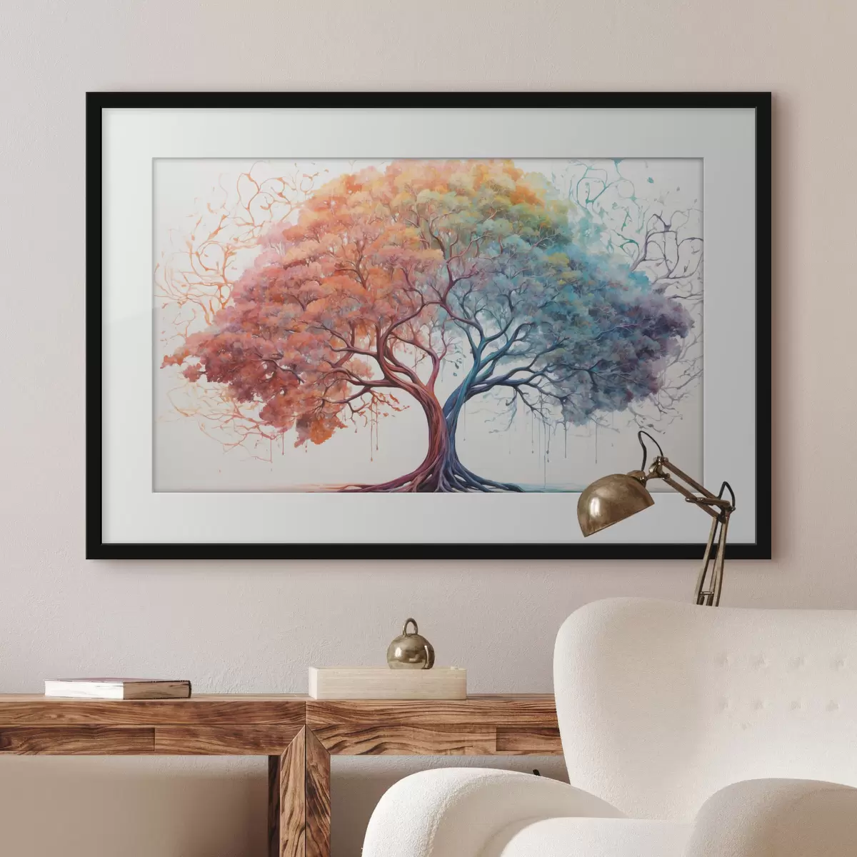 Poster Albero arcobaleno f36444
