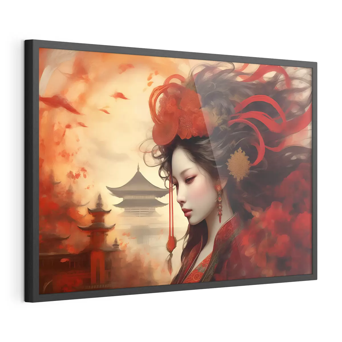 Poster Una bellezza elegante in un paesaggio vibrante f36808