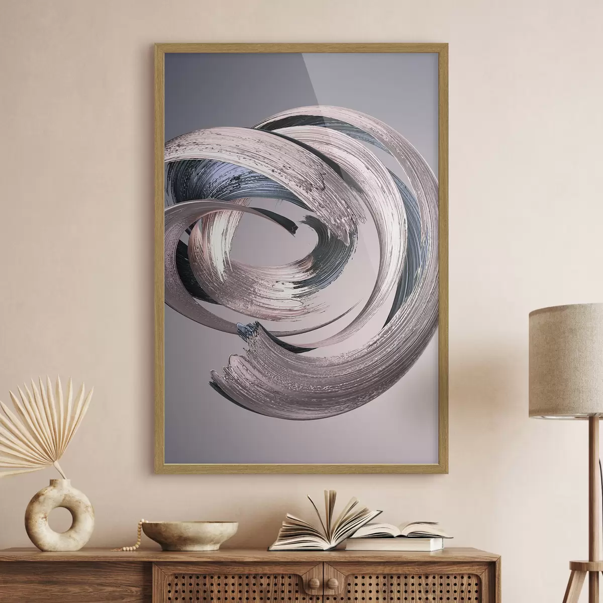 Poster Design astratto elegante e fluente f01160