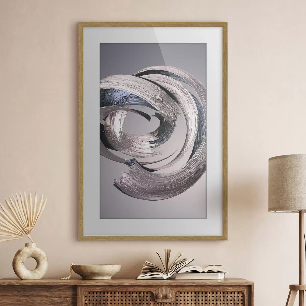 Poster Design astratto elegante e fluente f01160