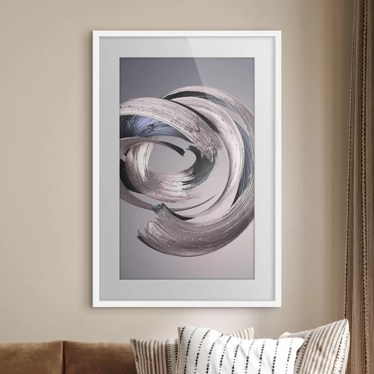 Poster Design astratto elegante e fluente f01160
