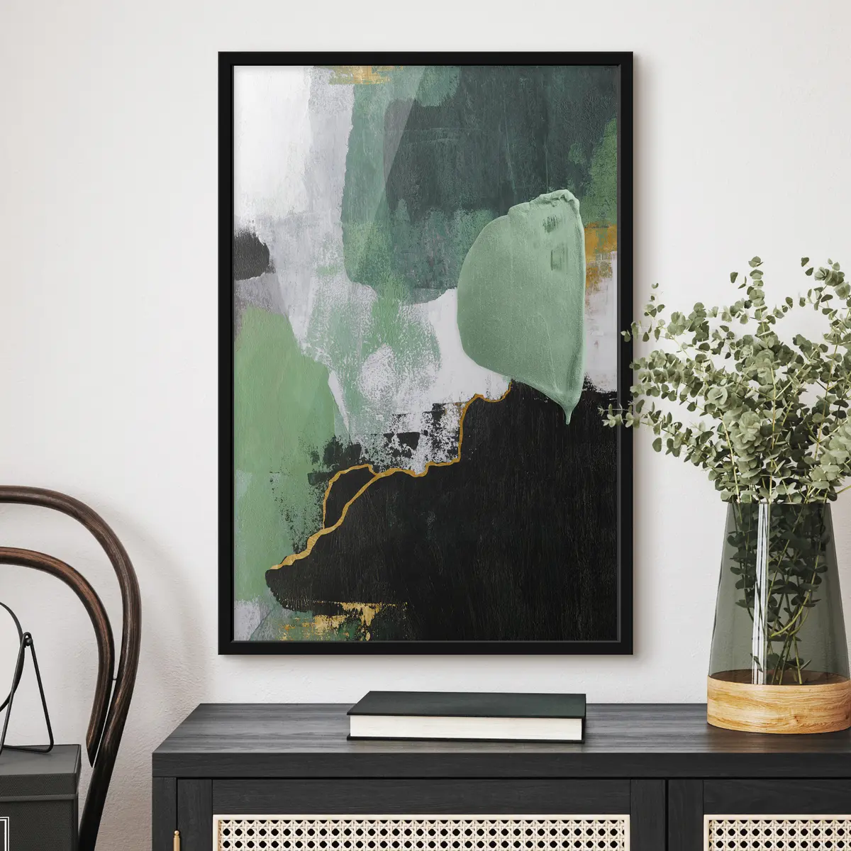 Poster Strati astratti di colori miscelati f03883