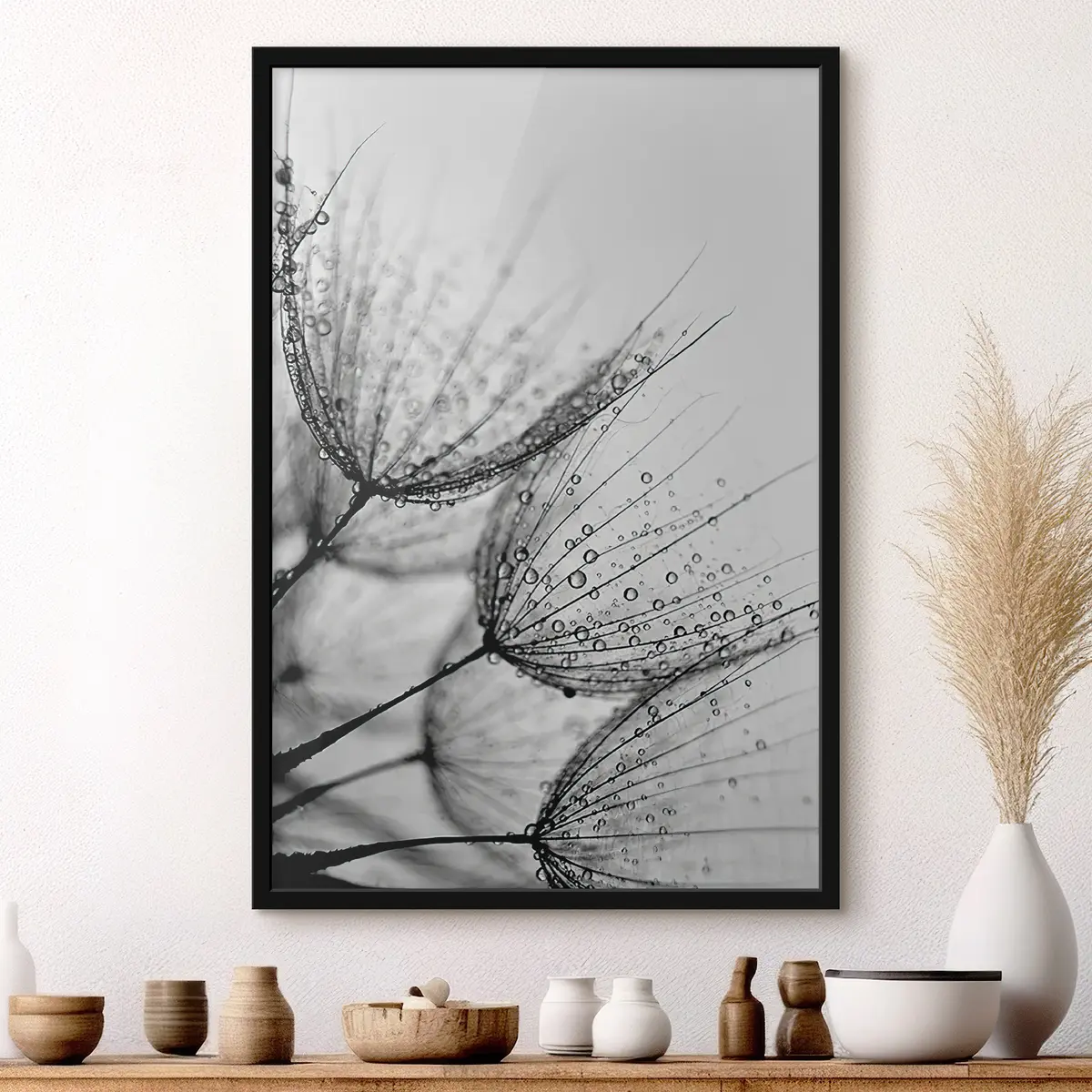 Poster Delicati disegni catturati dalle gocce f20828
