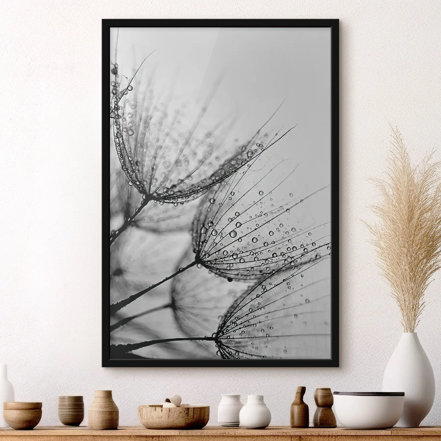 carta da parati Delicati disegni catturati dalle gocce nr. f20828