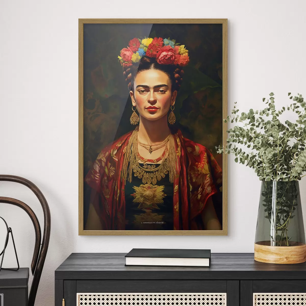 Poster Frida tra i fiori f32864