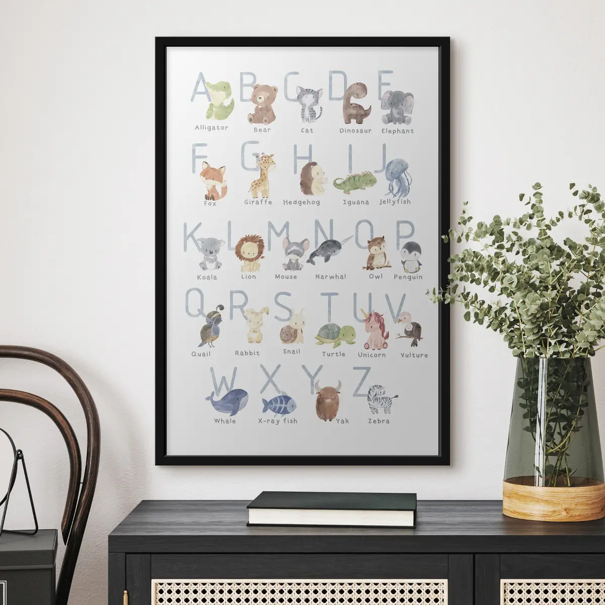 Poster Adorabili animali per ogni lettera f34897