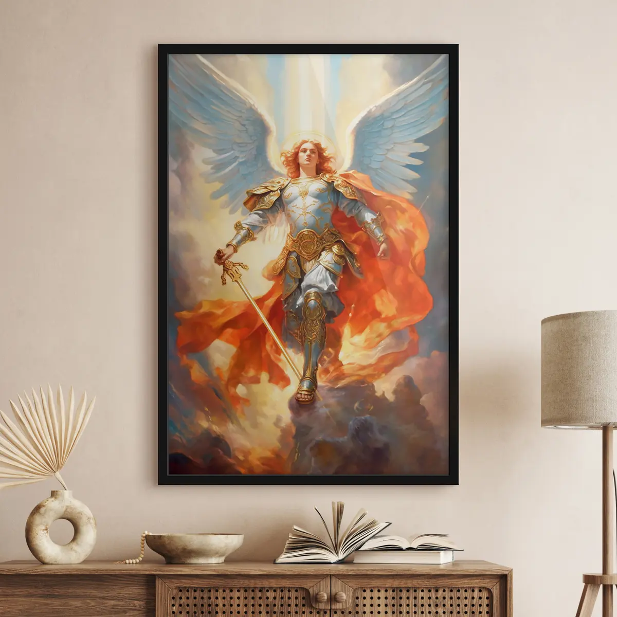 Poster Il guerriero celeste scende con uno scopo f35352