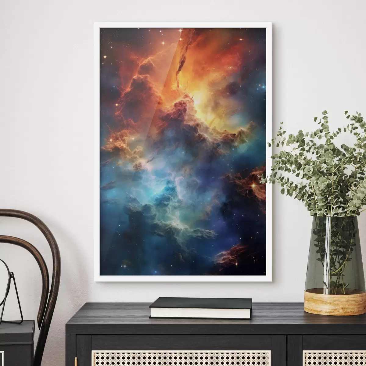 Poster Onde celestiali vibranti di colore cosmico f35365