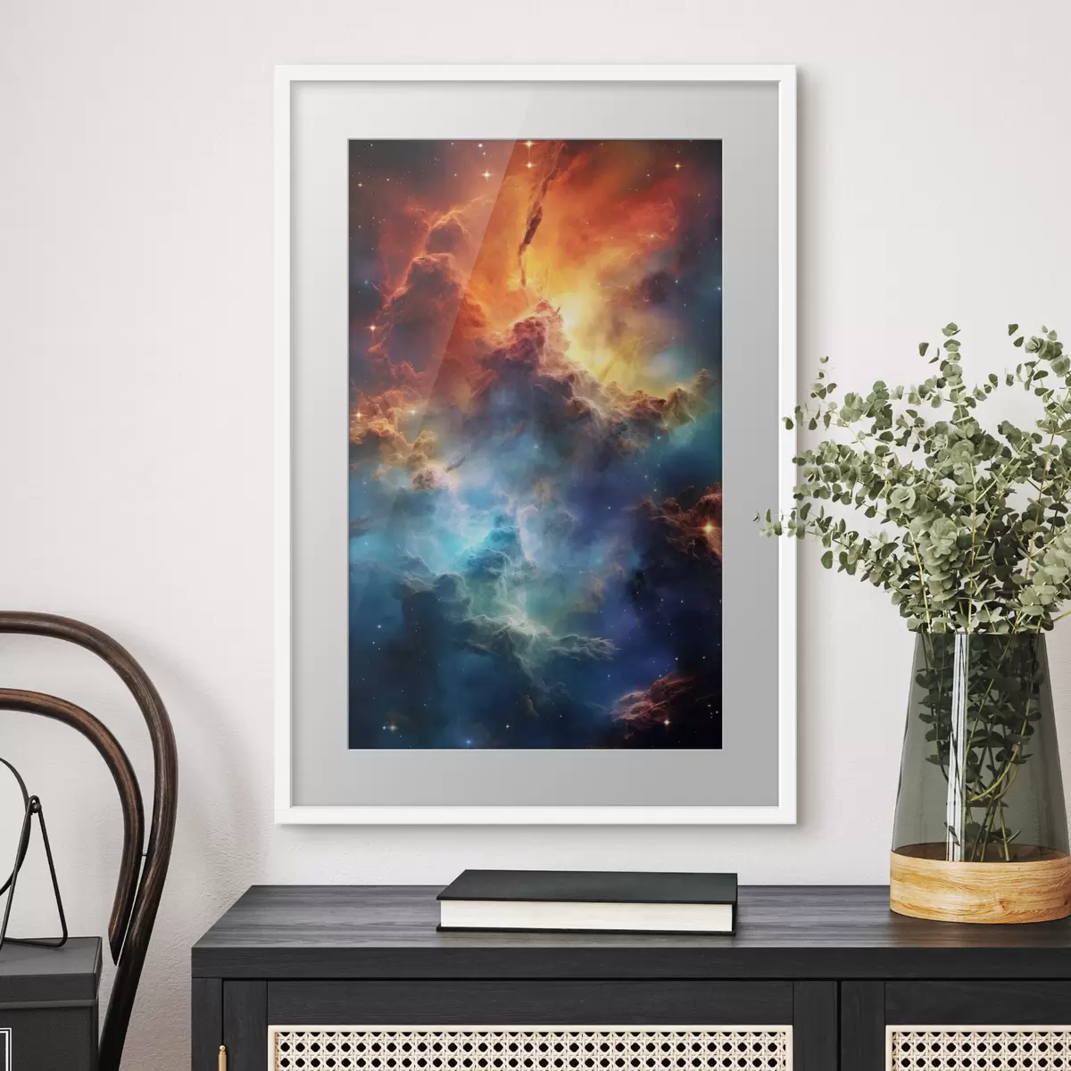 Poster Onde celestiali vibranti di colore cosmico f35365