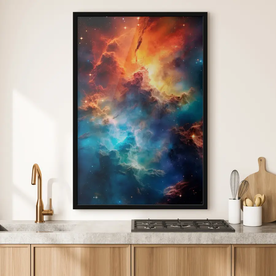 carta da parati Onde celestiali vibranti di colore cosmico nr. f35365