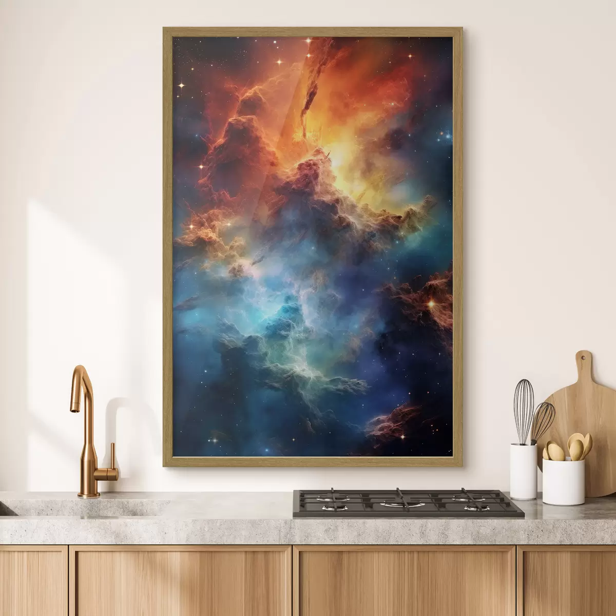 Poster Onde celestiali vibranti di colore cosmico f35365