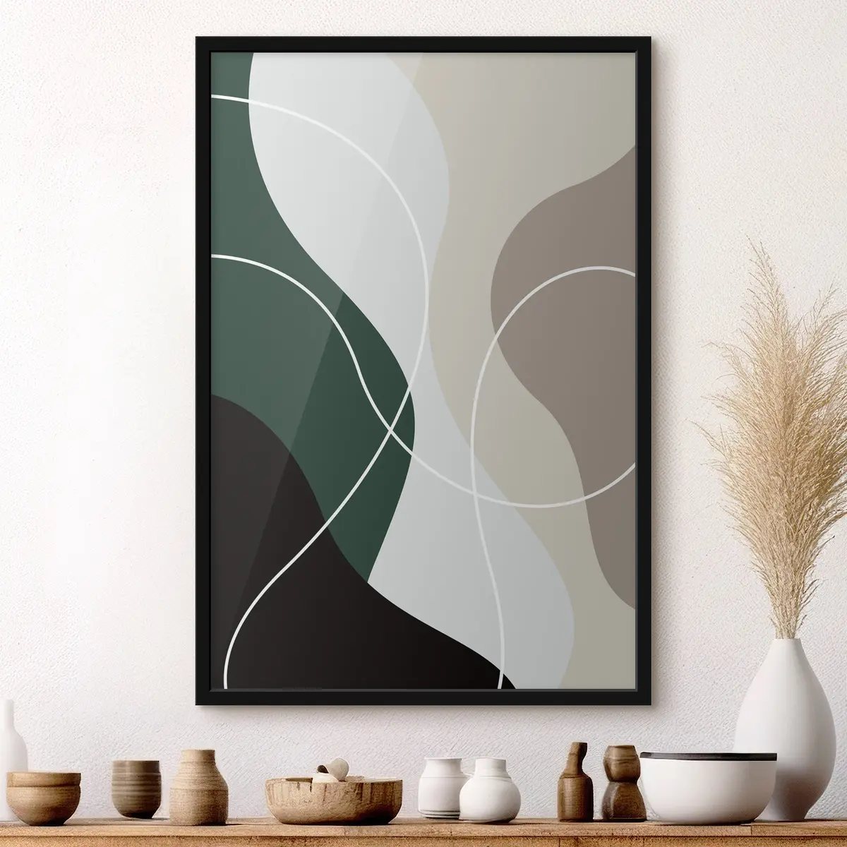 Poster Forme astratte in colori rilassanti f35947