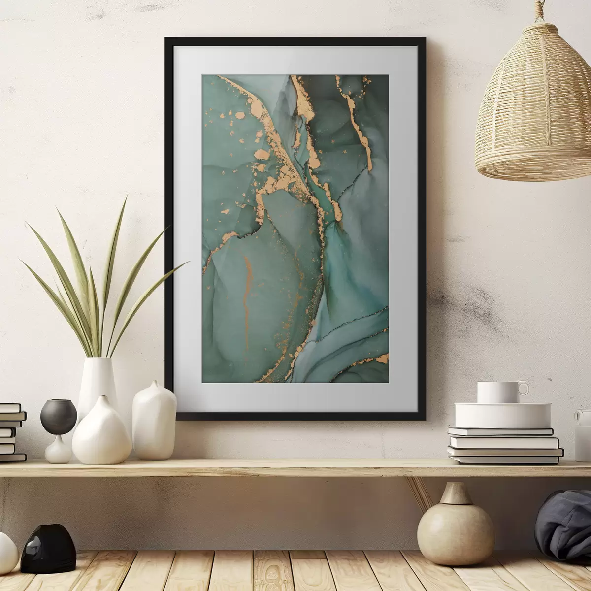 Poster Marmo verde f35859