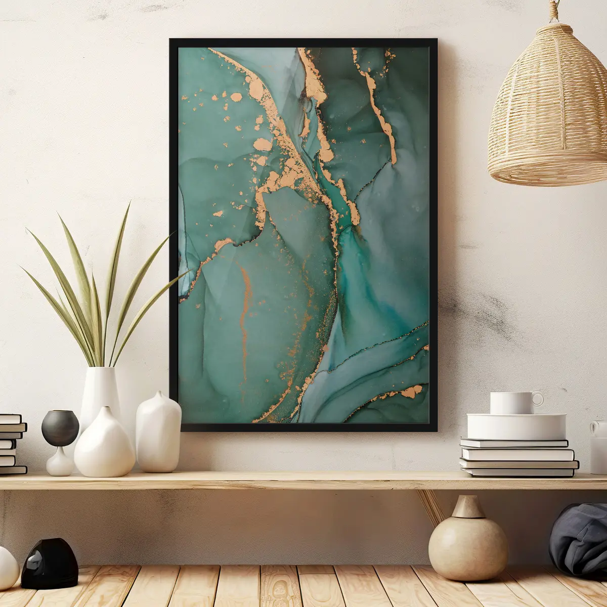 Poster Marmo verde f35859