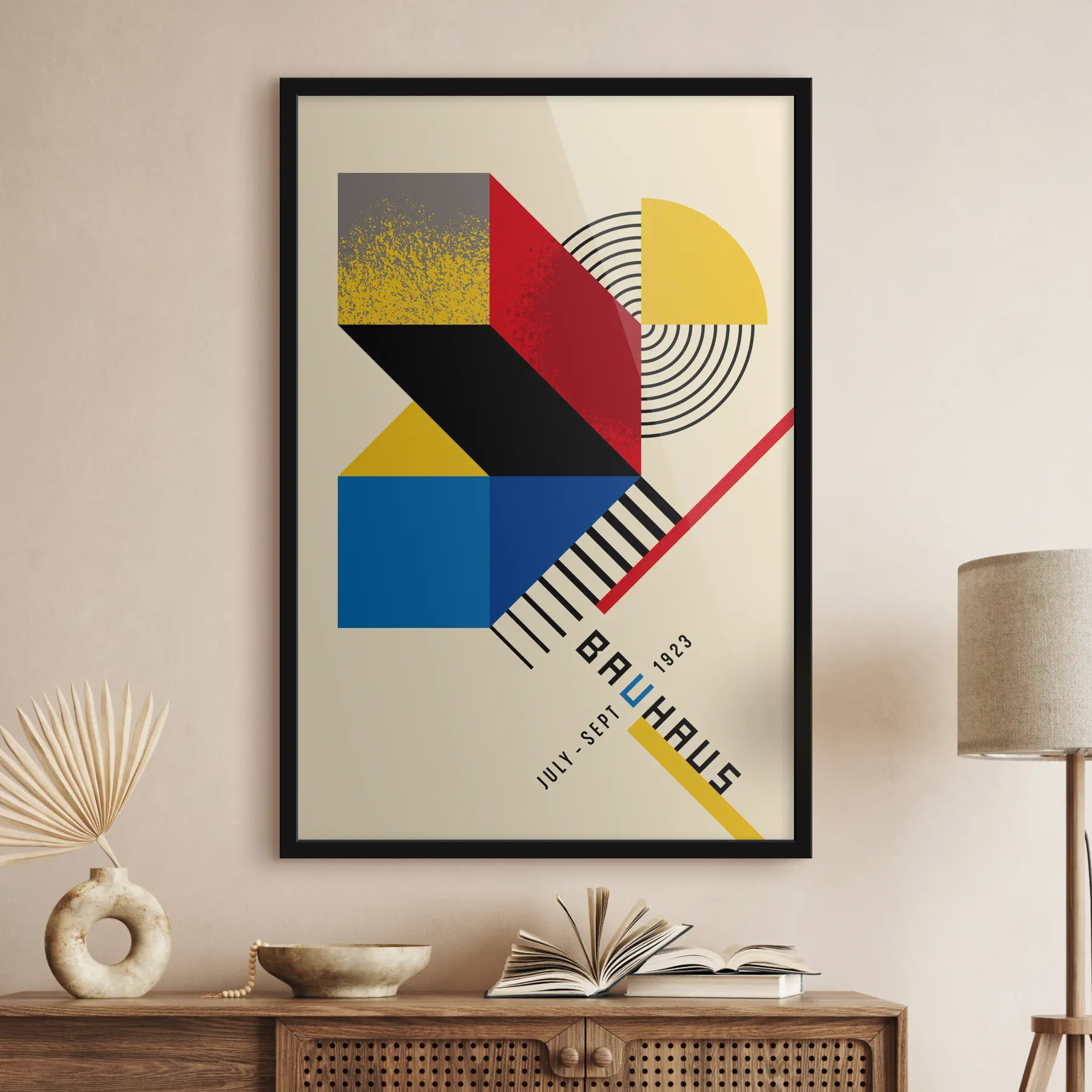 carta da parati Audace design geometrico in stile Bauhaus nr. f36279