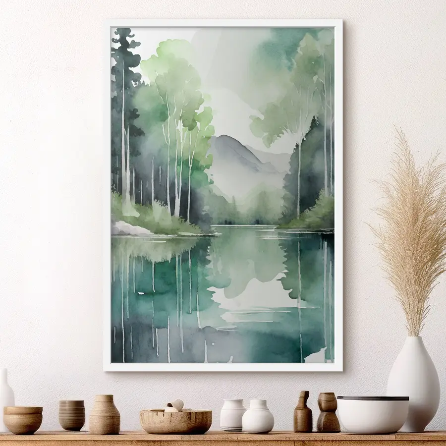 carta da parati Un paesaggio sereno che riflette la bellezza della natura nr. f36503