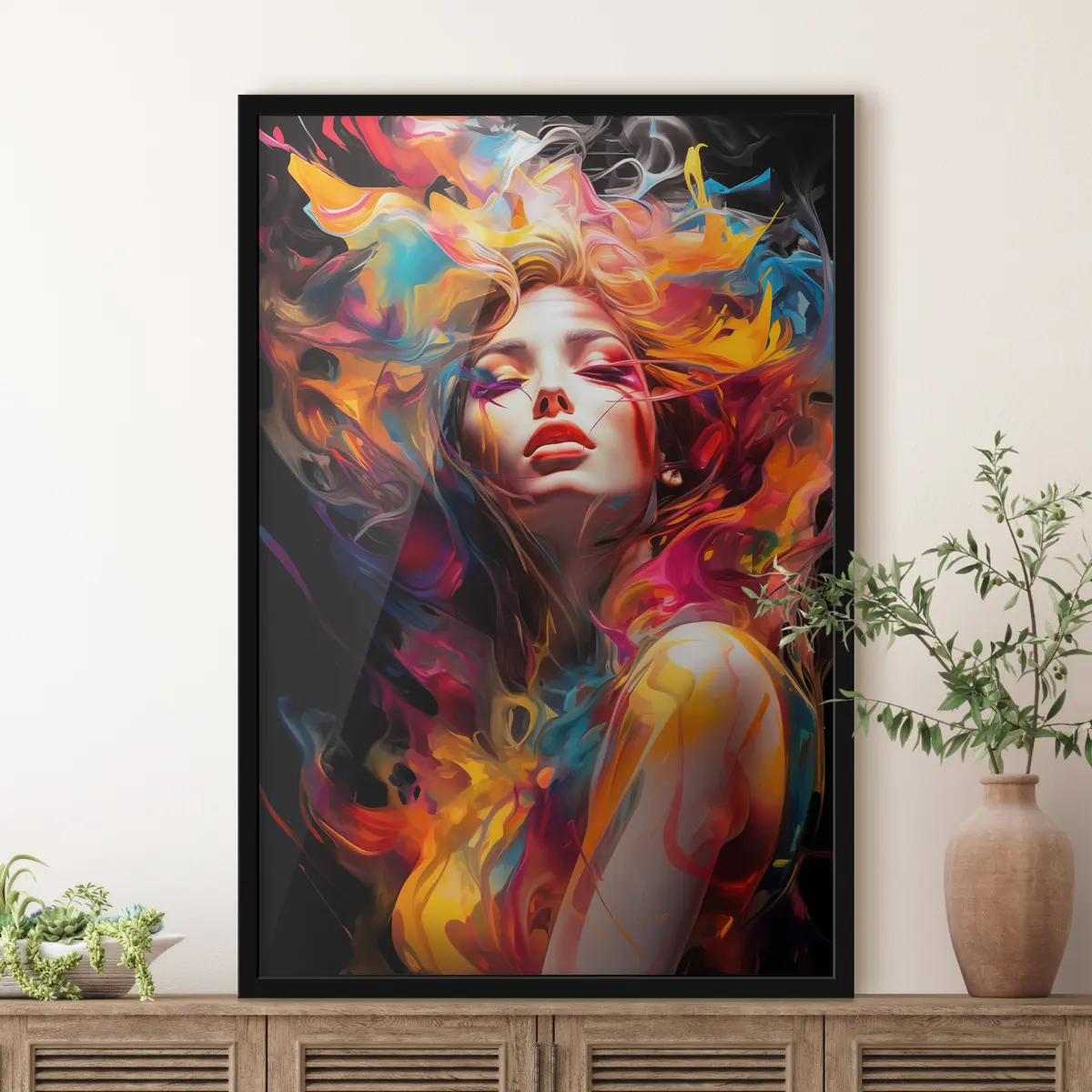 Poster Colori vivaci che danzano in armonia f36677