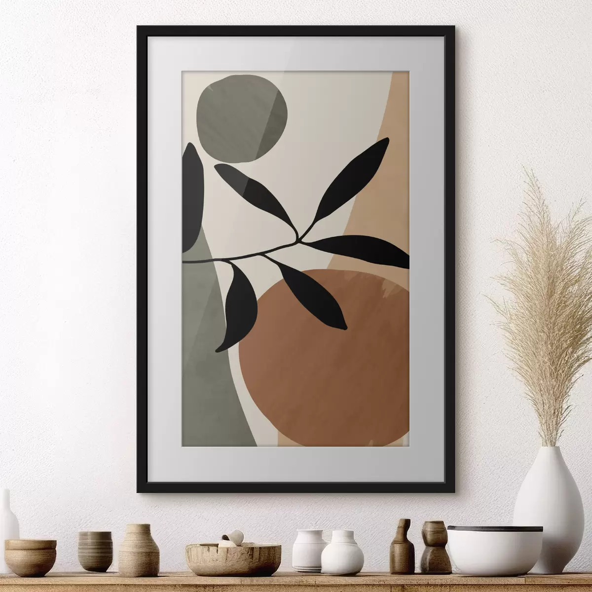 Poster Forme astratte con elementi naturali f36481