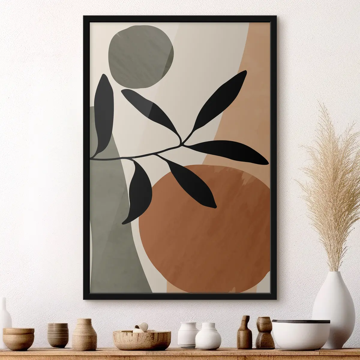 Poster Forme astratte con elementi naturali f36481