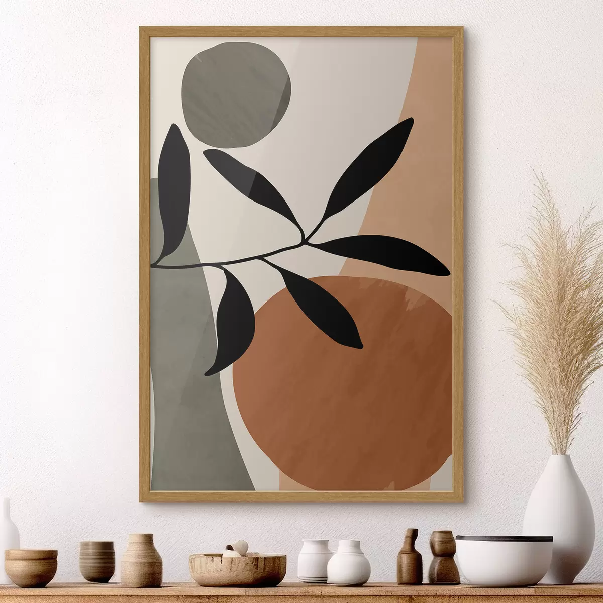 Poster Forme astratte con elementi naturali f36481