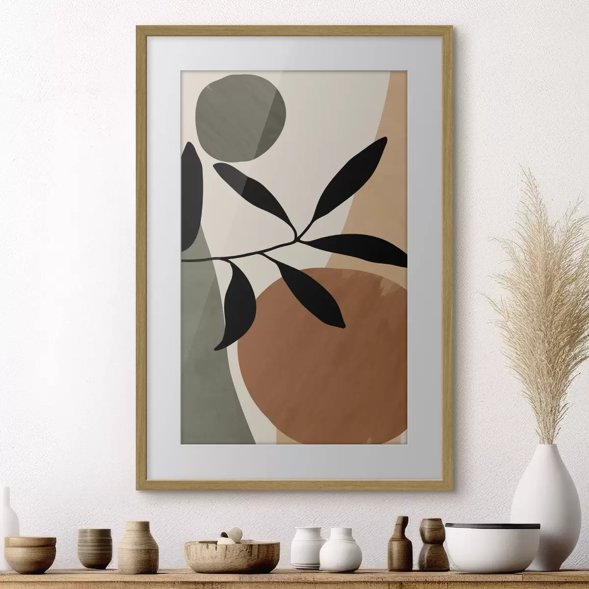 Poster Forme astratte con elementi naturali f36481