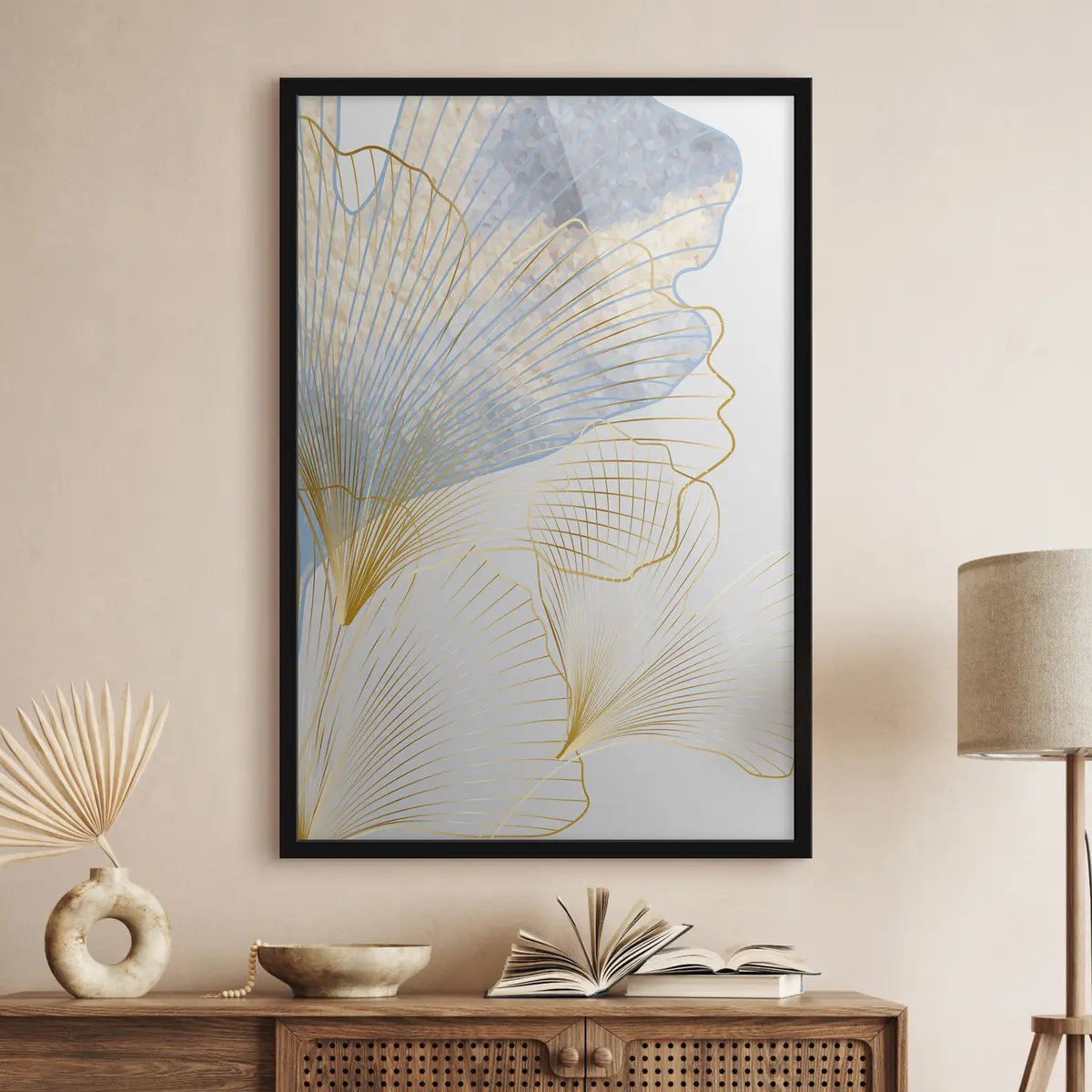 Poster Design elegante dalle linee delicate f36487