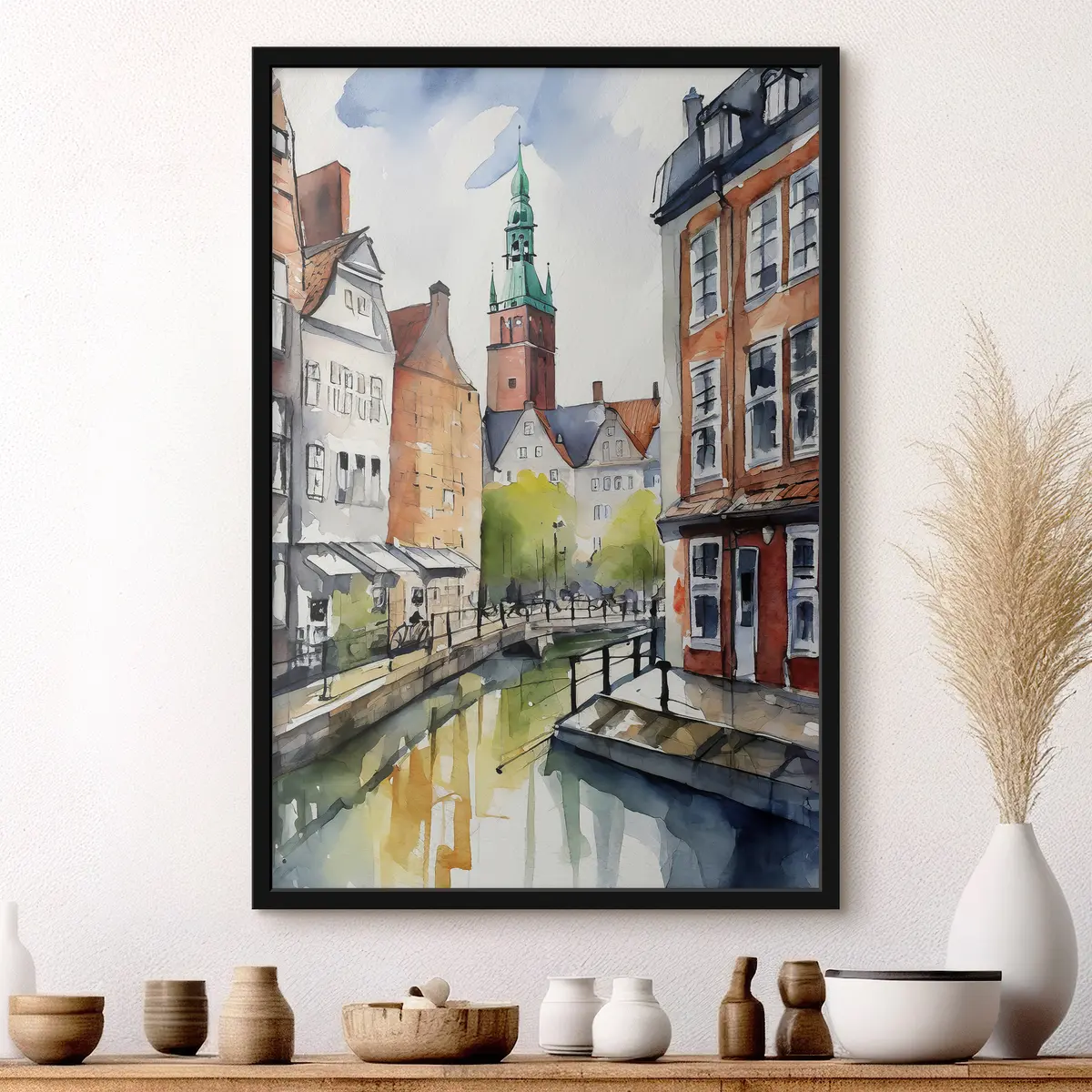 Poster Canale di charme in una città storica f36682