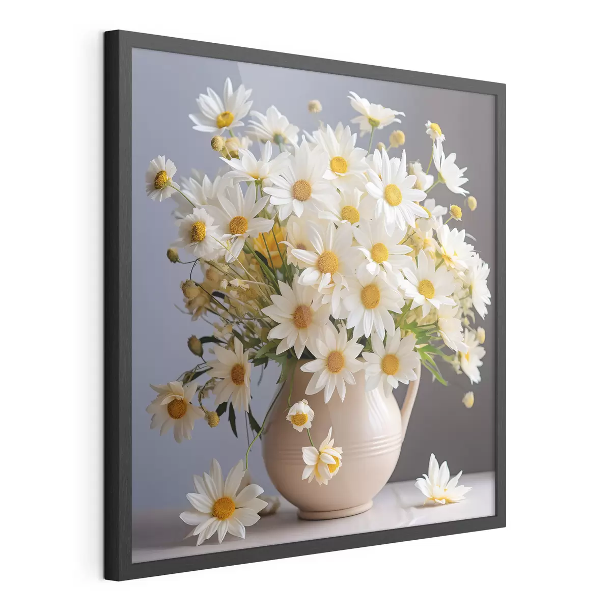 Poster Margherite luminose in un bel vaso f36813