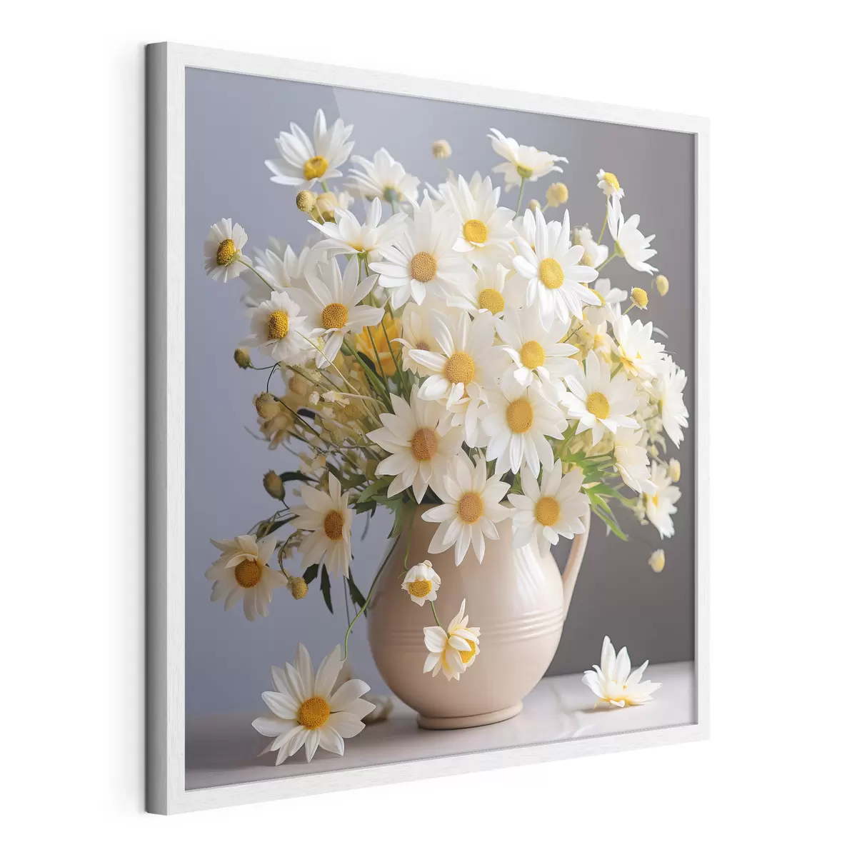 Poster Margherite luminose in un bel vaso f36813