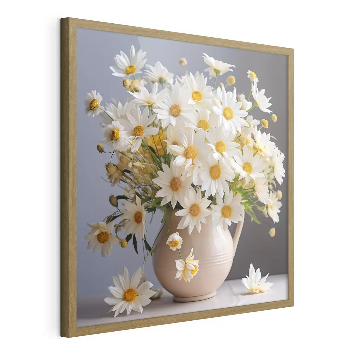 Poster Margherite luminose in un bel vaso f36813