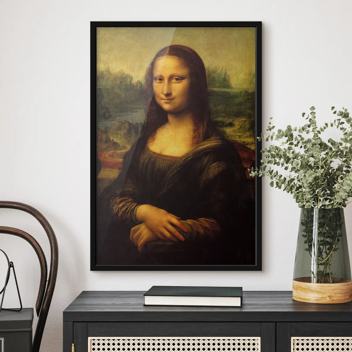 Poster Ritratto classico con un sorriso misterioso f18882