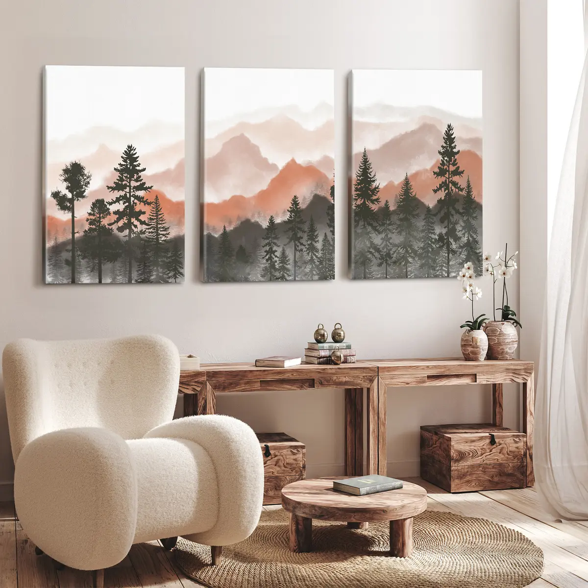 carta da parati Paesaggio montano con tonalità serene nr. m00244v2