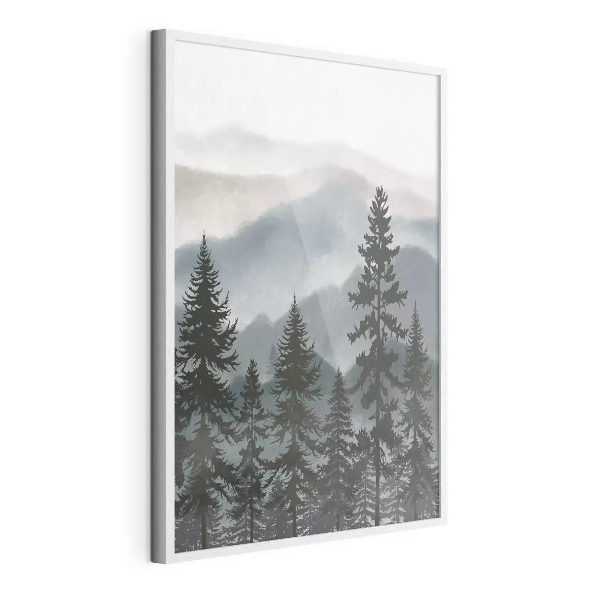 Poster Monti blu, bosco quieto f37017