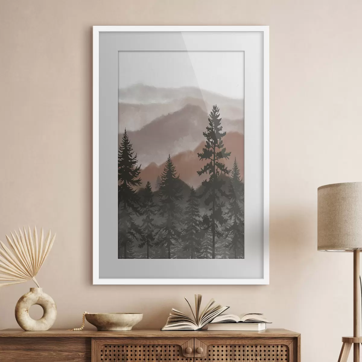 Poster Monti nella luce calda f37017v2