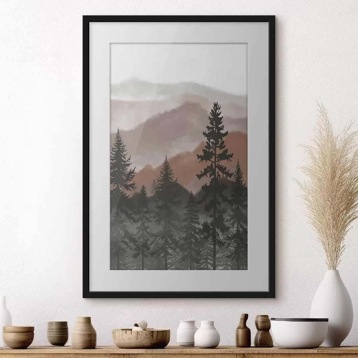 Poster Monti nella luce calda f37017v2
