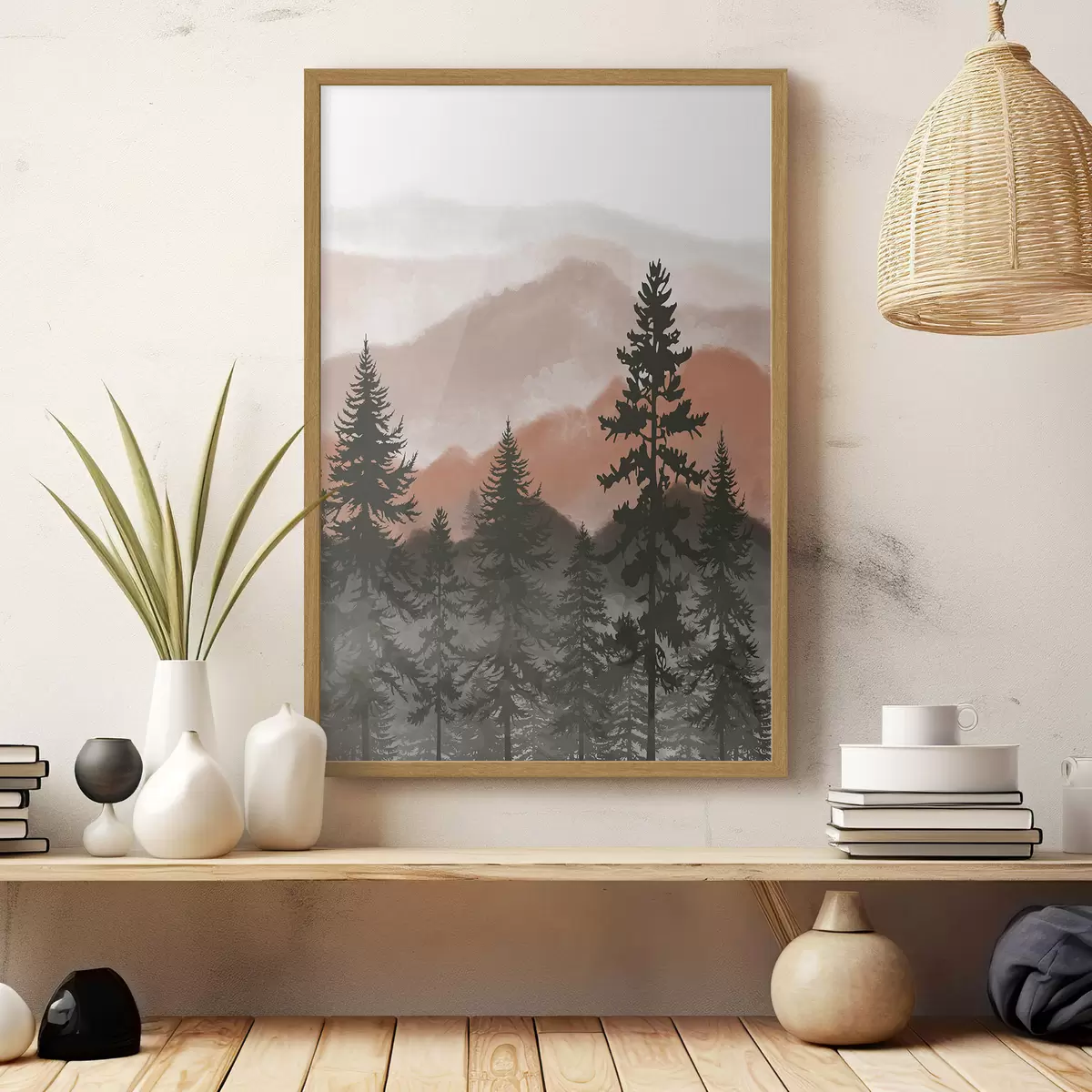 Poster Monti nella luce calda f37017v2